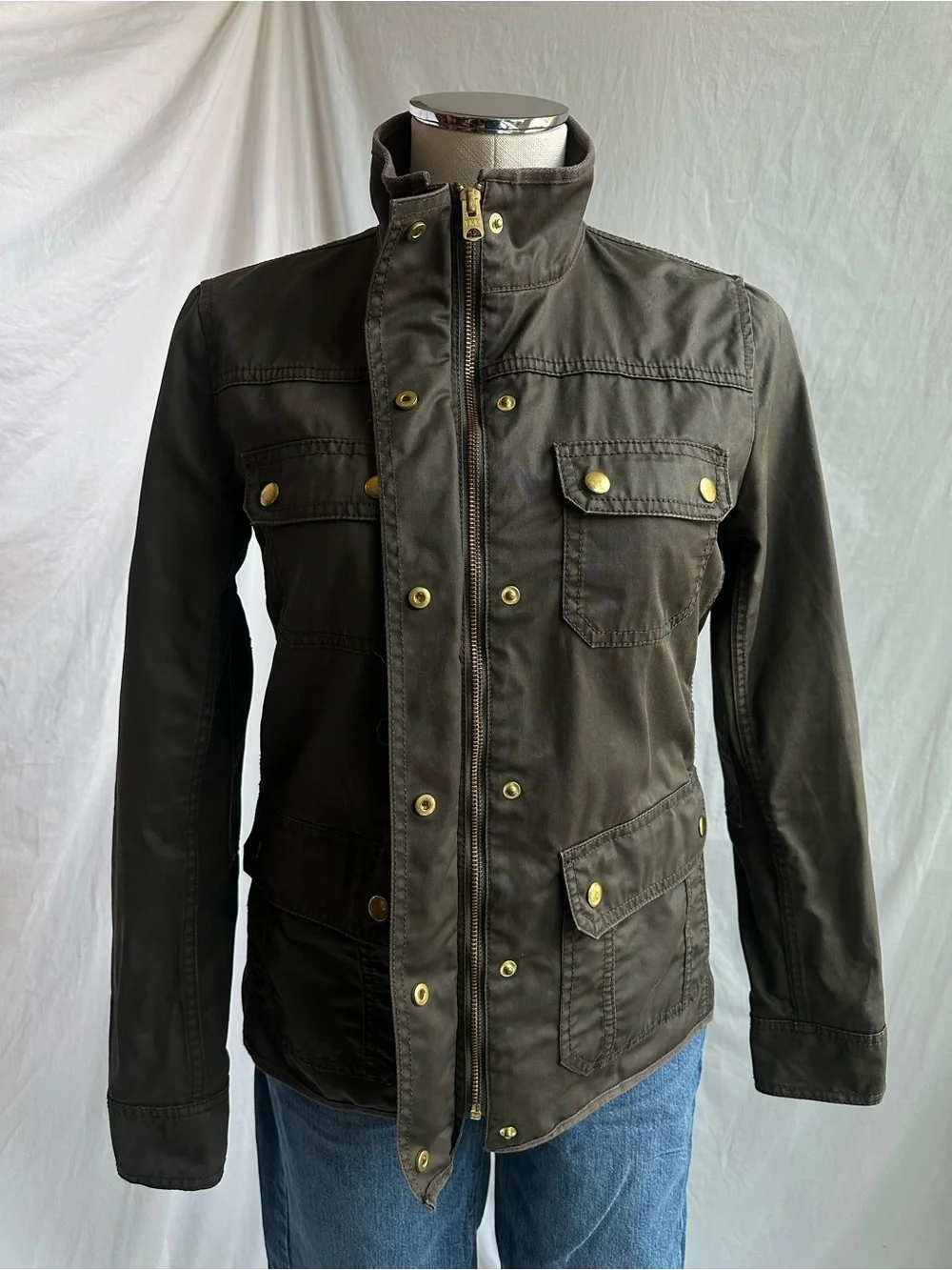 J. Crew Field Jacket Moss Green Women’s Size XS